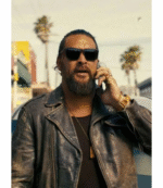 Jason Momoa The Wrecking Crew Black Leather Jacket 1