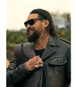Jason Momoa The Wrecking Crew Black Leather Jacket 2