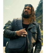 Jason Momoa The Wrecking Crew Black Leather Jacket 3