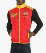 Marvelous Lightning Mcqueen Adults Racing Red Vest Jacket For Unisex