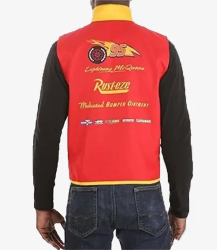 Marvelous Lightning Mcqueen Adults Racing Red Vest Jacket