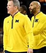 Michigan Wolverines Coach Dusty May Victory Quarter-Zip Pullover Jacket