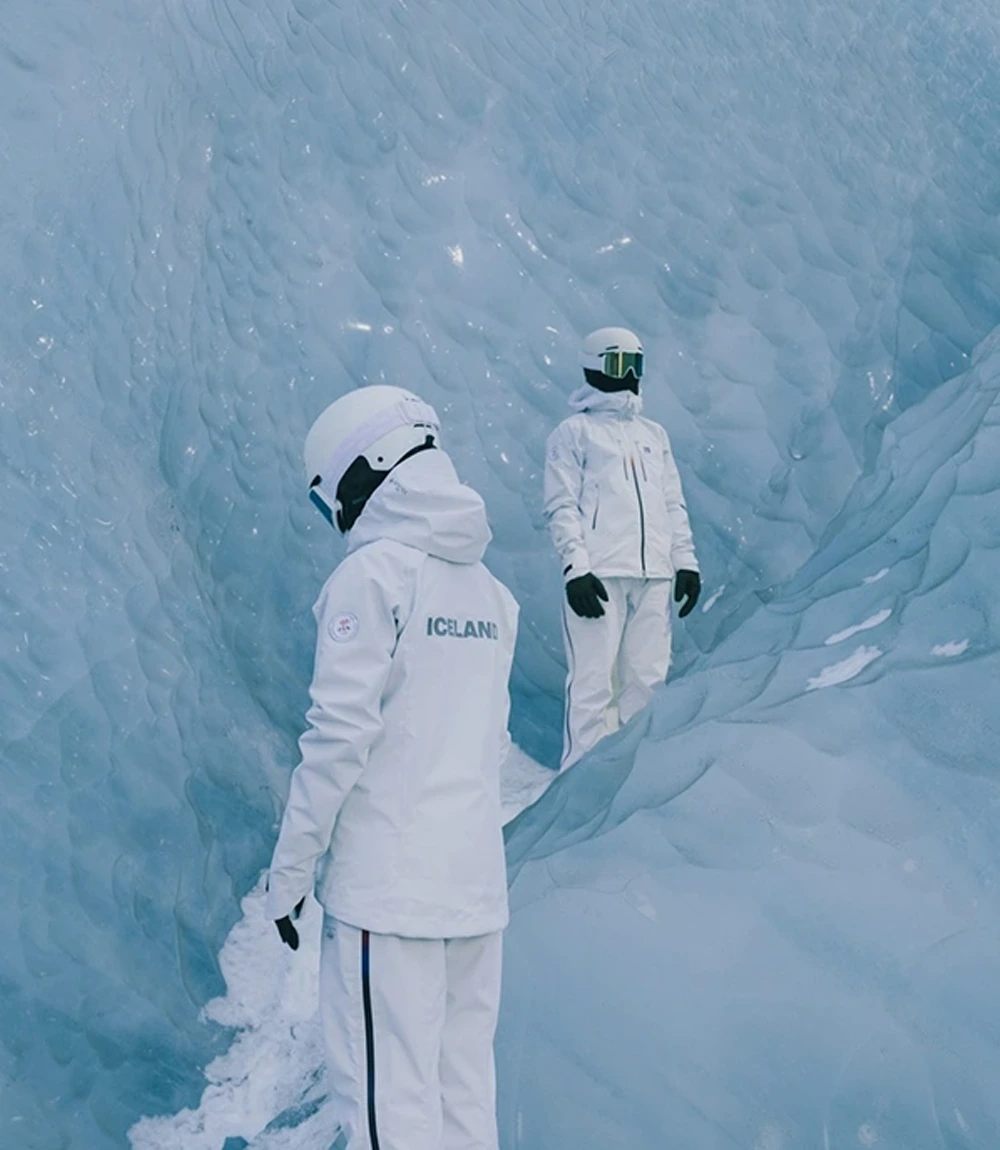 Milano Cortina 2026 Winter Olympics Opening Ceremony Team Iceland White Hooded Jacket Unisex Milano Cortina 2026 Winter Olympics Opening Ceremony Team Iceland White Hooded Jacket