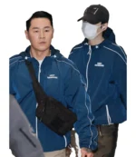 Unisex Musinsa Keep Swimming BTS Jacket Merch In Blue