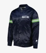 Navy Seattle Seahawks The Pick and Roll Jacket For Unisex