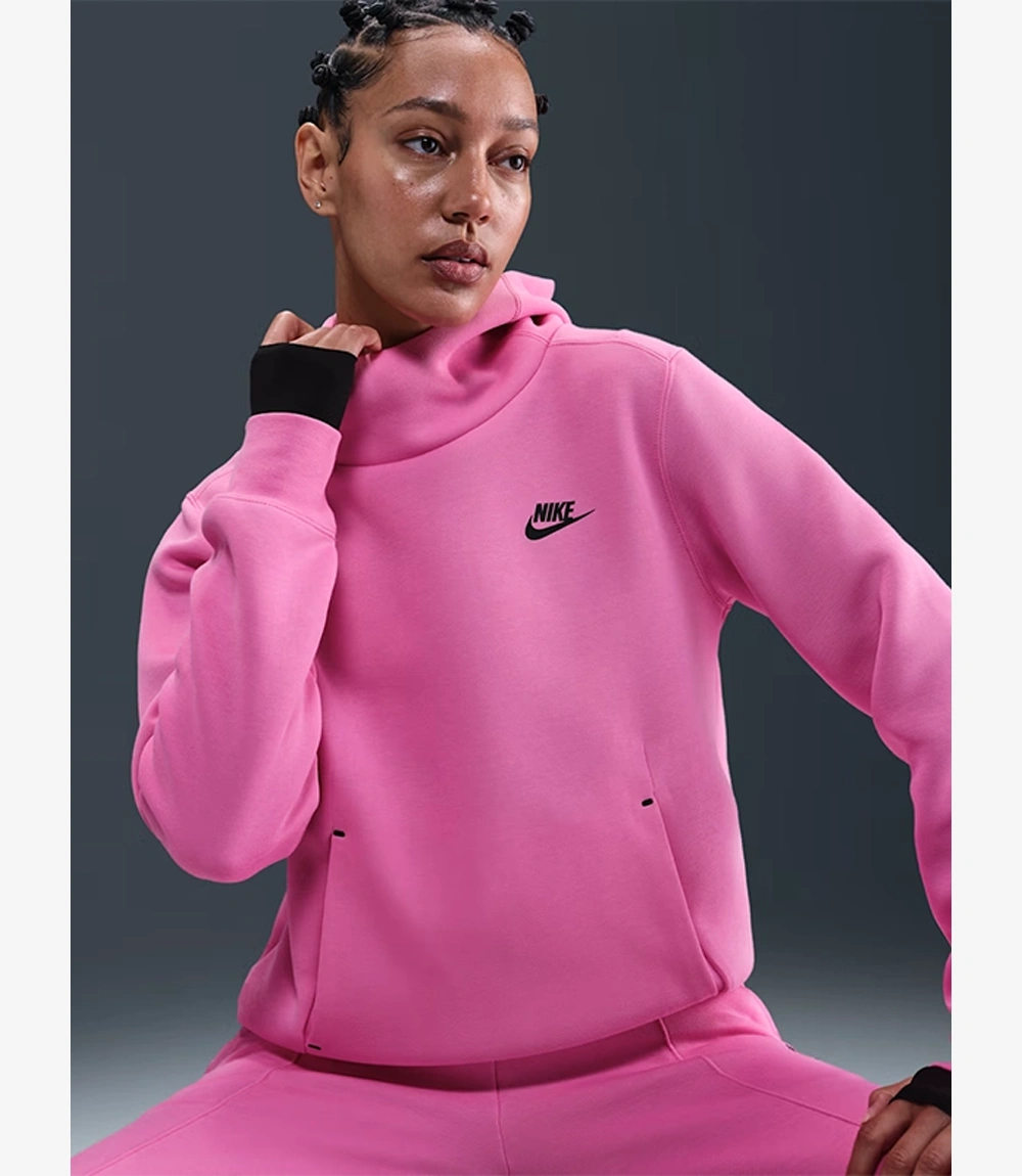 Nike Pink Fleece Pullover Hoodie Unisex Nike Pink Fleece Pullover Hoodie