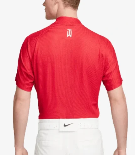 Nike Tiger Woods 2026 Mock Neck Red Golf Shirt