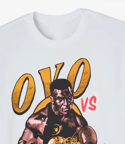 Unisex OVO Tyson Round 2 2026 White T-Shirt