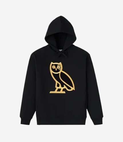 Unisex OVO Tyson Tattoo OG Black Pullover Fleece Hoodie