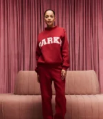 Parke Preorder Valentine's Varsity Mockneck Sweatshirt For Unisex