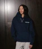 Parke Sport Graphic Navy Blue Hoodie For Unisex