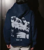 Parke Sport Graphic Navy Blue Hoodie