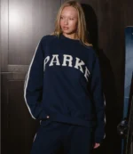 Unisex Parke Sport Stripe Mockneck Sweatshirt