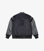 Philadelphia 76ers x Mitchell & Ness Allen Iverson Black Walk The Tunnel Varsity Jacket