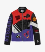 Piano Stegaro Leather Zipper Jacket For Unisex