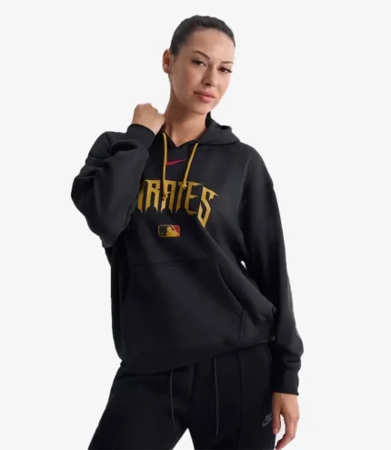 Unisex Pittsburgh Pirates Nike Black Authentic Collection City Connect Therma Hoodie
