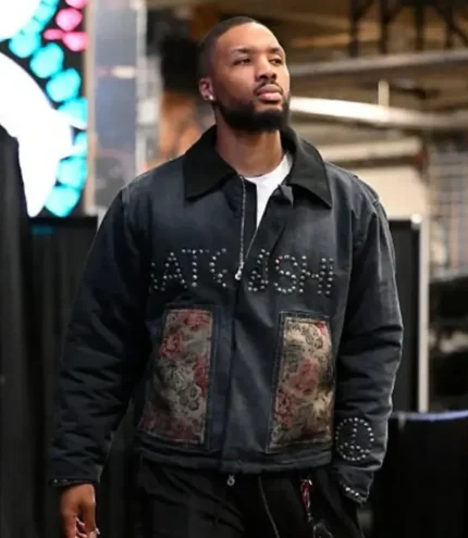 Unisex Portland Trail Blazers v San Antonio Spurs Game Two 2026 Damian Lillard Work Jacket