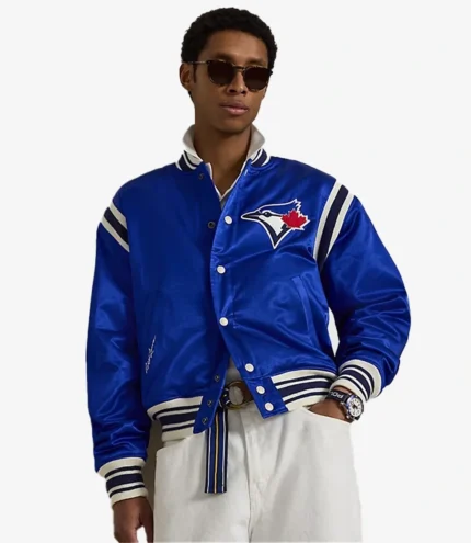 Ralph Lauren x MLB Collection Toronto Blue Jays Varsity Bomber Jacket