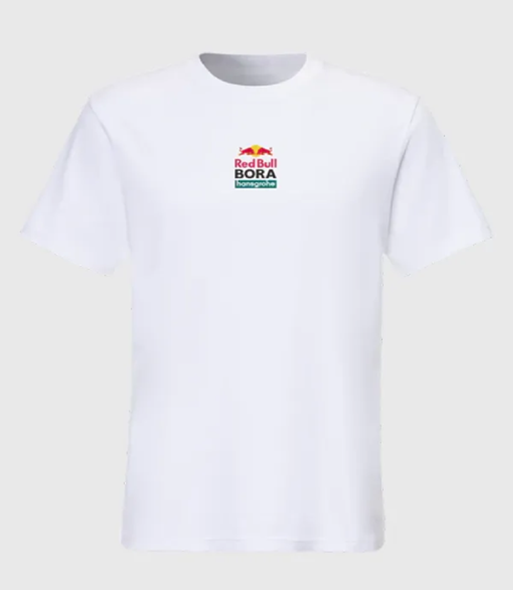 Red Bull BORA Hansgrohe 2026 Remco White T-Shirt Red Bull BORA Hansgrohe 2026 Remco White T-Shirt For Unisex