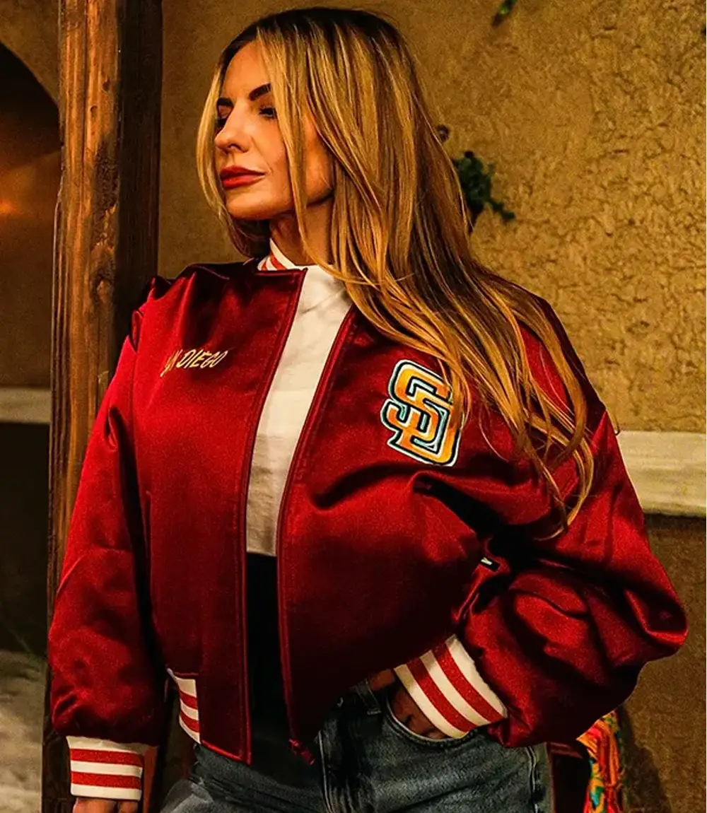 San Diego Padres x Petco Park 2026 Red Satin Bomber Jacket Unisex San Diego Padres x Petco Park 2026 Red Satin Bomber Jacket