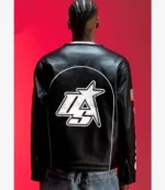 Serene GT Leather Black Double Zipper Jacket For Unisex