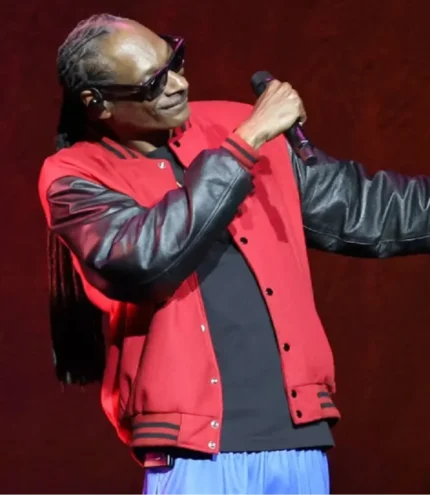 Snoop Dogg CinemaCon 2026 Leather Sleeve Varsity Jacket For Unisex
