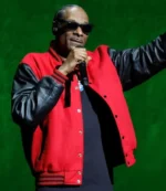 Snoop Dogg CinemaCon 2026 Leather Sleeve Varsity Jacket