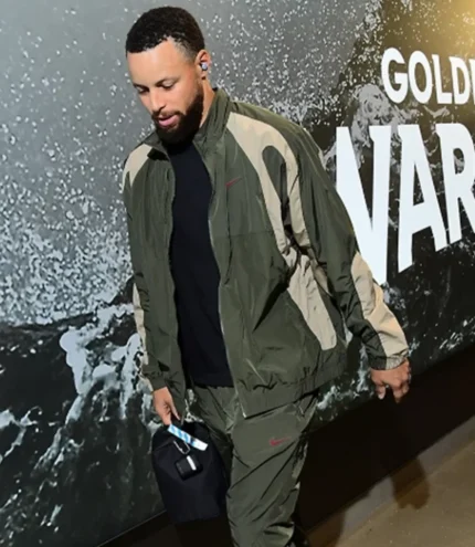 Unisex Stephen Curry Undefeated x Air Jordan Olive Green Jacket