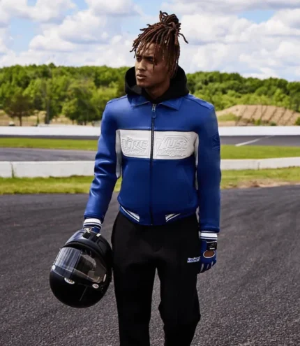 Super Spider Leather Racer Jacket For Unisex