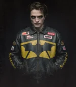 Supreme x The Batman Gotham City Black Leather Jacket