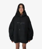 Tell Her You Love Her Black Oversized Hoodie