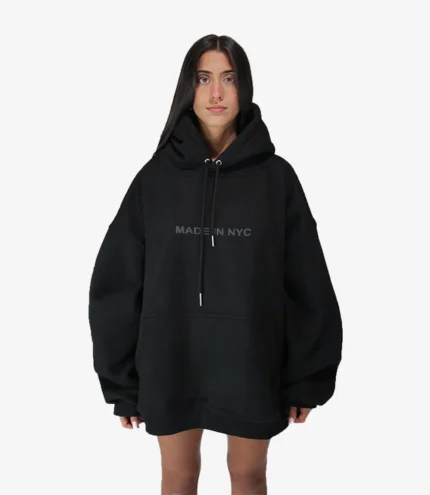 Tell Her You Love Her Black Oversized Hoodie