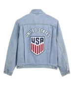 The Best Of USA 2026 United States Soccer Blue Type II Trucker Jacket