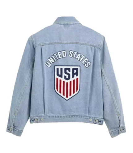 The Best Of USA 2026 United States Soccer Blue Type II Trucker Jacket