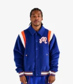 The Garden Malbon x New York Knicks 2026 Wool Varsity Jacket For Unisex