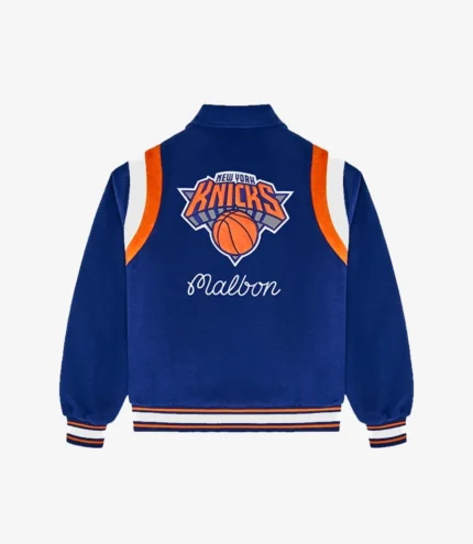 The Garden Malbon x New York Knicks 2026 Wool Varsity Jacket