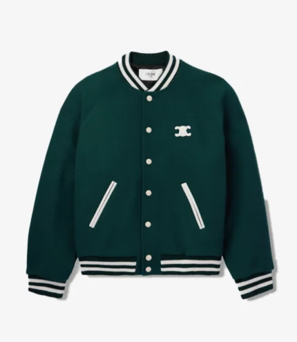 Unisex The Voice Season 26 Michael Bublé Green Varsity Jacket