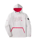 Unisex UNRL x Minnesota Twins Crossover Fleece Pullover Hoodie II in White