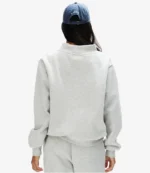 2026 Parke Grey Signature Patch Mockneck Fleece Sweatshirt For Unisex