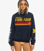 Aviator Nation Michigan Wolverines Final Four 2026 Pullover Fleece Hoodie For Unisex