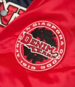 Denim Tears Baseball Navy Blue Varsity Jacket For Unisex