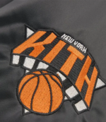 Giorgio Armani & Kith for the New York Knicks 2026 Playoffs Satin Bomber Jacket For Unisex