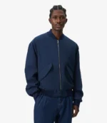 Giorgio Armani & Kith for the New York Knicks Navy Blue Bomber Jacket For Unisex