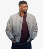 Jamie Foxx Back in Action 2025 Matt Grey Bomber Jacket For Unisex