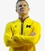 Michigan Wolverines Coach Dusty May Victory Quarter-Zip Pullover Jacket For Unisex