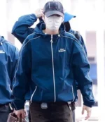 Musinsa Keep Swimming BTS Jacket Merch In Blue For Unisex
