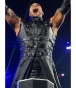 SmackDown 2026 Damian Priest Black Leather Sleeveless Coat For Unisex