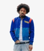 Stefon Diggs Pastelle Wool Varsity Bomber Jacket For Unisex
