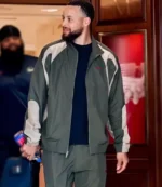 Stephen Curry Undefeated x Air Jordan Olive Green Jacket For Unisex