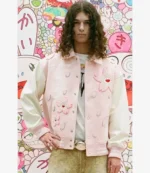 Takashi Murakami Japan Mononoke Sakura Varsity Jacket For Unisex